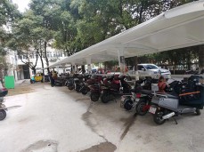 膜結構停車棚案例