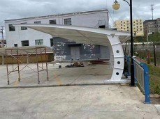 膜結構停車棚案例